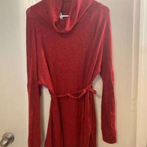 Red Xenana Outfitters long sleeve knit dress
